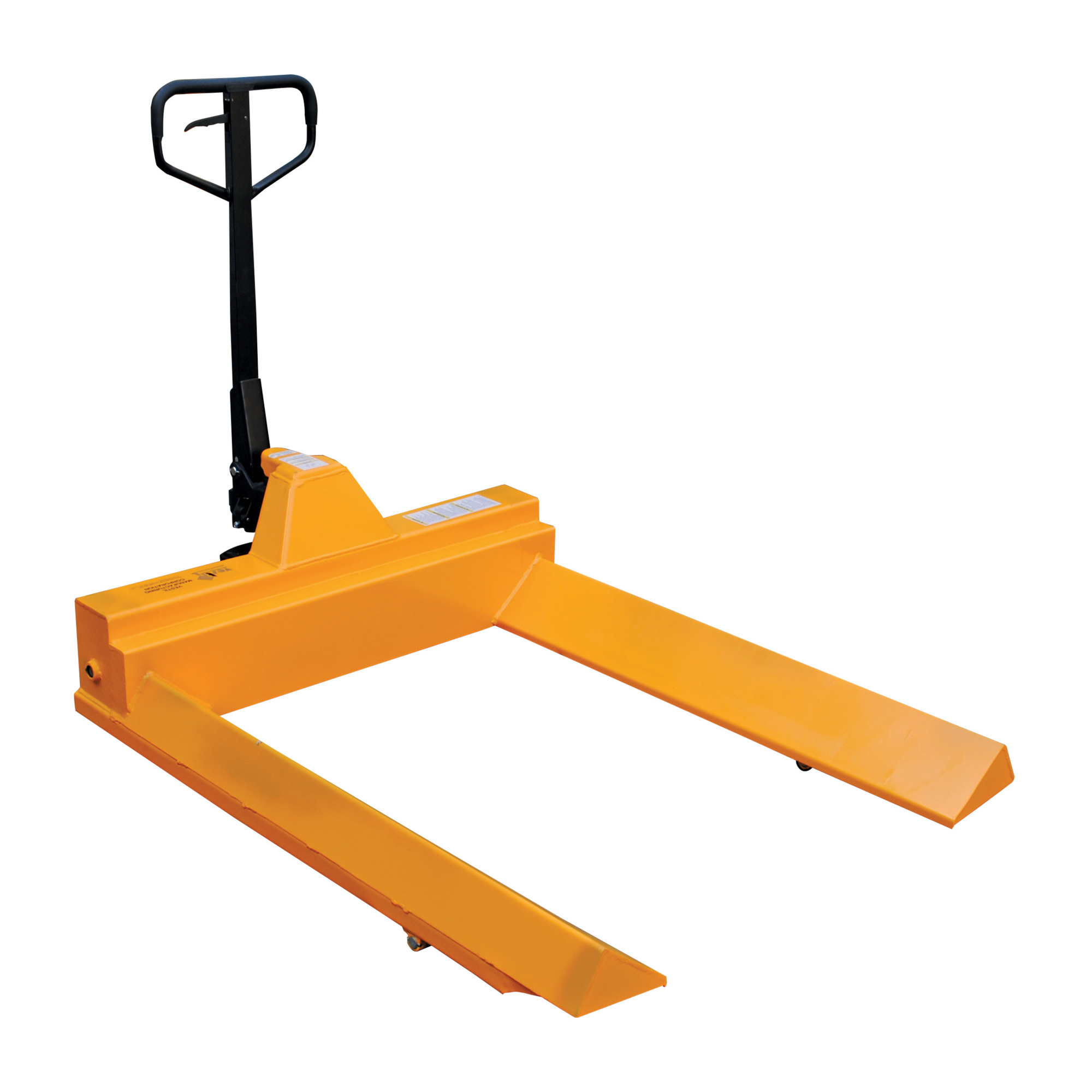 Vestil Steel Pallet Truck - V-Shaped Center, 4000-Lb. Capacity, 48in. Fork Length, 3in. Min. Lift Height, Model# PM4-4548-RL